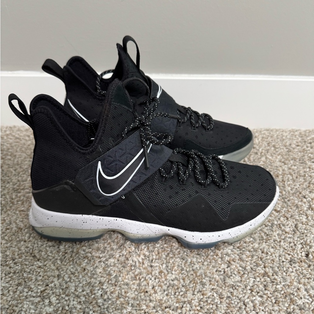 New Mens Nike LeBron 14 Black Ice Athletic Shoes Size 9.5